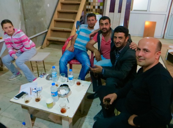 Mehmet (centre) and friends, Cermik. 