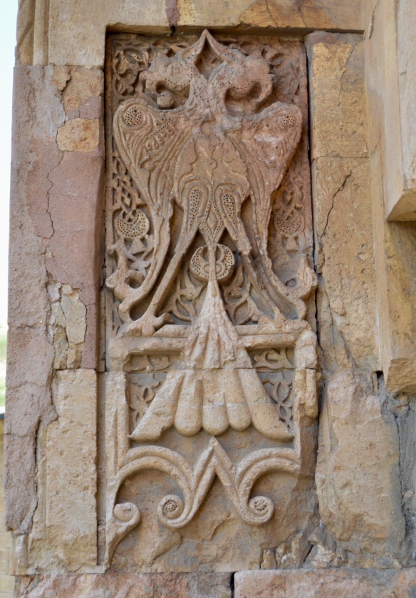One of the portals, Ulu Camii and the Hospital, Divrigi. 