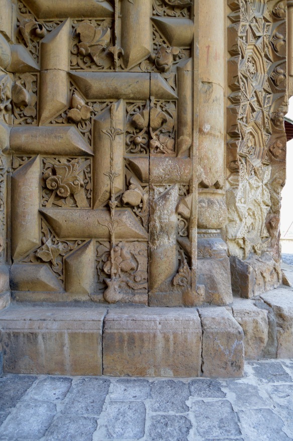 One of the portals, Ulu Camii and the Hospital, Divrigi. 