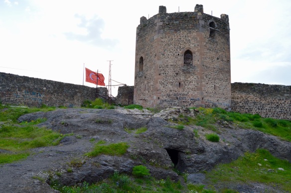 The octagonal tower, the upper citadel, Sebinkarahisar.
