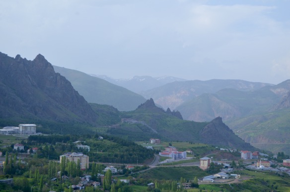 View north from the citadel, Sebinkarahisar. 